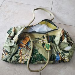 chanel canvas beach bag