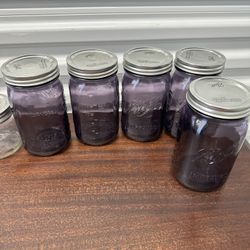 Ball Purple Glass Jars Brand New