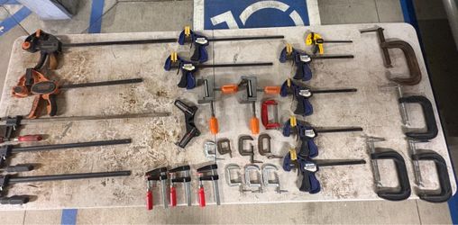 Mixed Lot of Woodworking Clamps