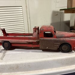 vintage Structo pressed steel delivery likely dating from the 1940s or 1950s