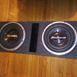 2 Pioneer Champion Pro 12s And DB Drive 5k Amp