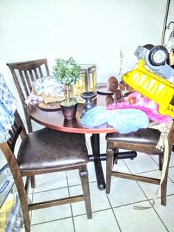 Dining table and chairs