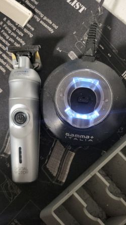 Gamma+ Cyborg Professional Metal Trimmer with charger base