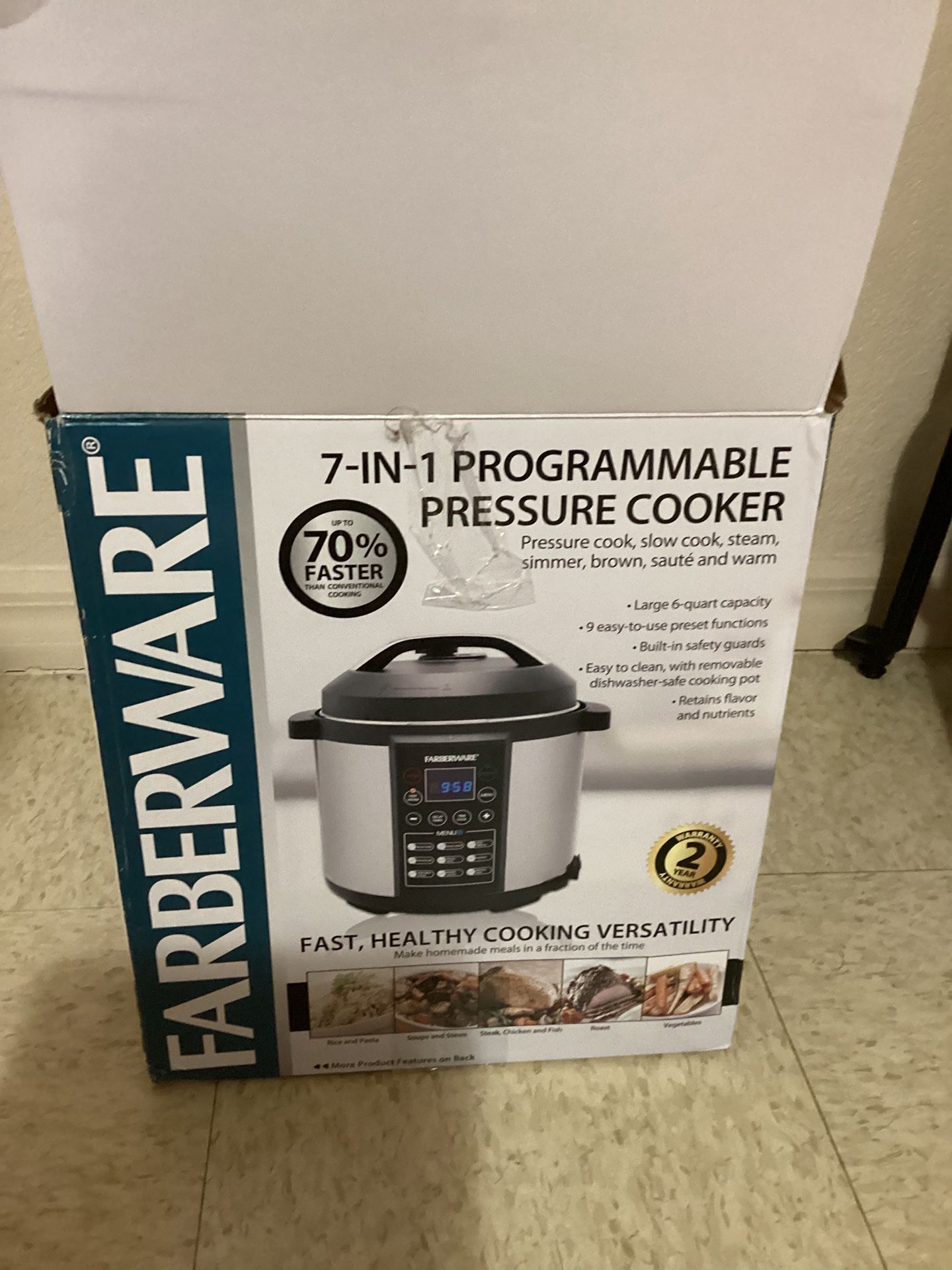 Farberware 6-quart 7-in-1 Programmable Pressure Cooker