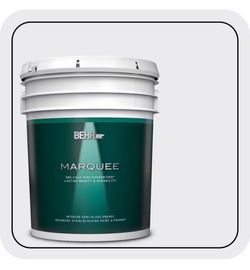 BEHR MARQUEE 5 gal. #650E-1 Lace Cap Semi-Gloss Enamel Interior Paint & Primer