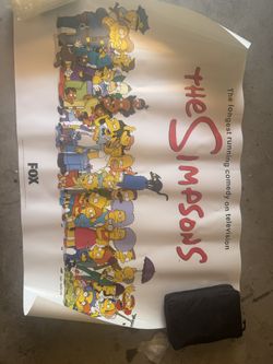 Vintage Rare Simpsons Poster 