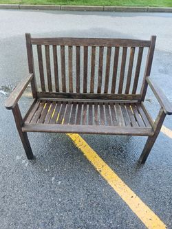 Wooden bench