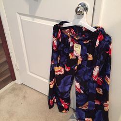 Floral square pants