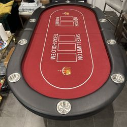 Poker Table Casino Style 10 Players 