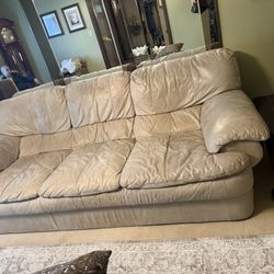 Italian leather Natural Color Sofas