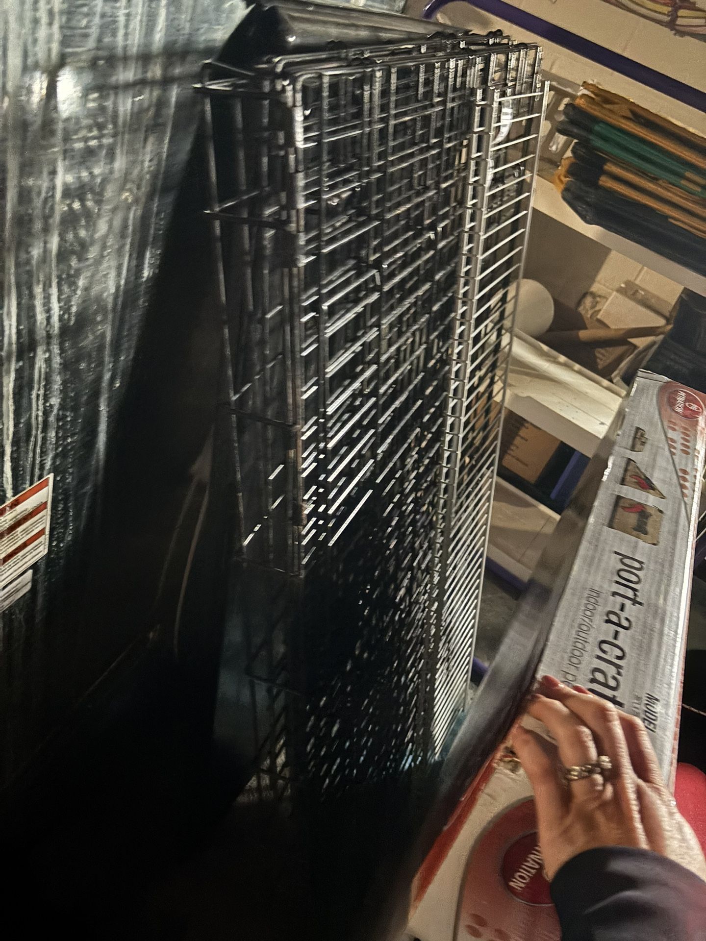 Large Dog Crate With Plastic Bottom