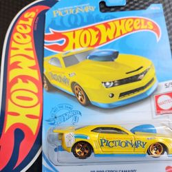 Hot Wheels Mainline 2010 Pro Stock Camaro Pictionary 