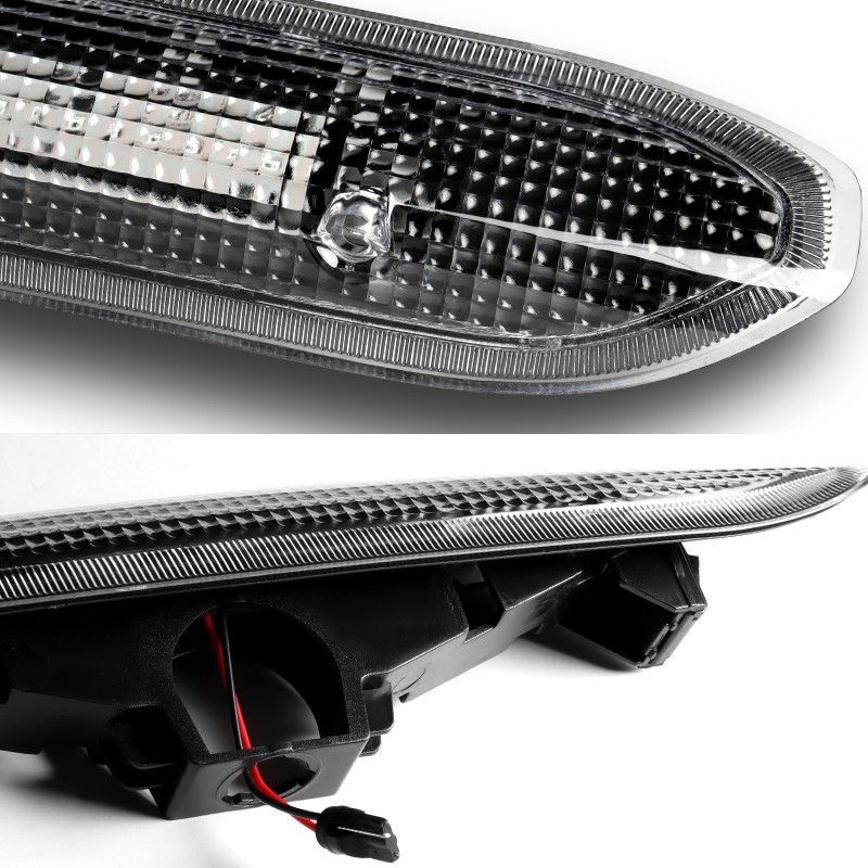 For 2007-2015 Land Rover Freelander 2 LR2 LED Black/Clear Third Brake Stop Light -(4-LY110-3