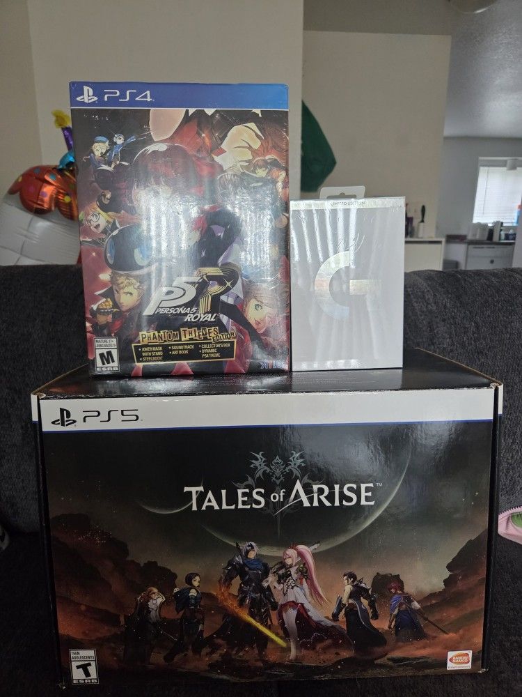 Tales Of Arise Collectors/Persona 5/ Logitech pro Mouse