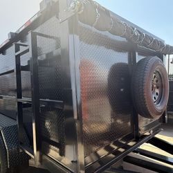 New 8x4x12 Smooth Walls Hydraulic Dump Trailer ๐ฅ๐