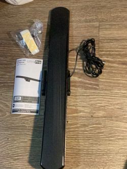 New UltraPro Hover Digital TV Antenna Indoor for Smart TV, Long Range HD Local Channels, Easy Mount on Top Design, Supports 4K 1080P HDTV VHF UHF, 360