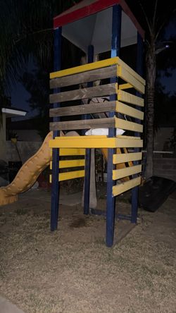 Slide , swing set , basketball court (Free)