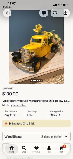 Small vintage model truck