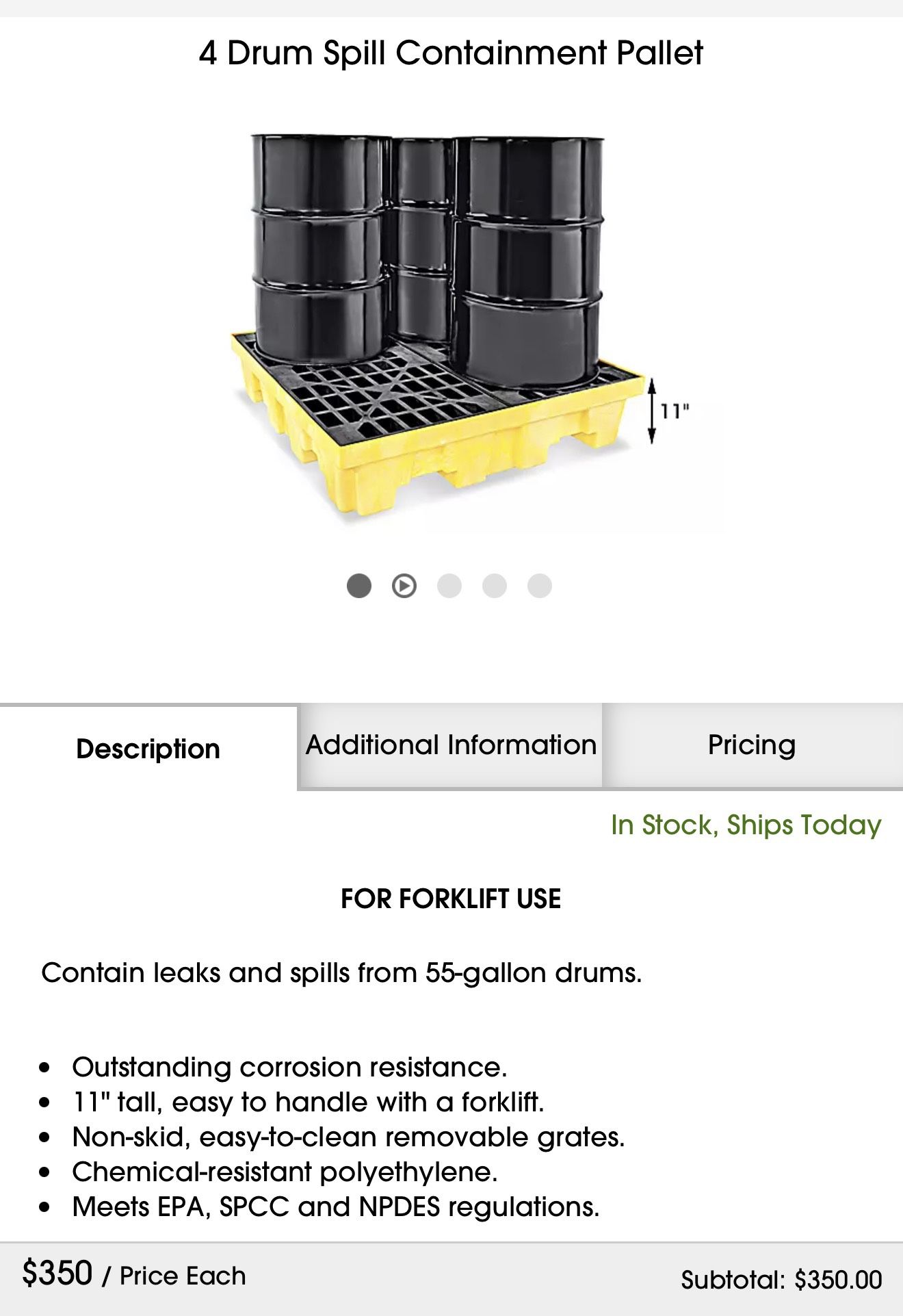 Oil Containment With 55gal Drums