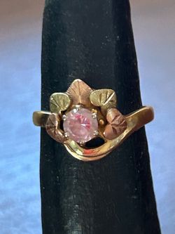 10 k gold pink Tourmaline ring