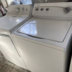 ILL RUN BOTH FOR YOU! FANTASTIC RUNNING SUPER CAPACITY KENMORE WASHER  & ELECTRIC DRYER SET! BOTH RUN PERFECTLY! NO ISSUES WITH https://offerup.com/re