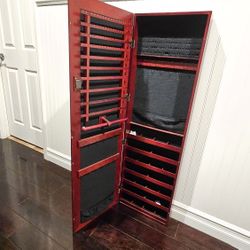 Jewelry Mirror Cabinet Armoire Storage for Wall Door