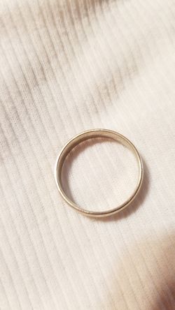 White Gold wedding band