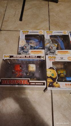 Funko Pop Lot – Deadpool, Reinhardt, B.O.B.