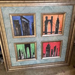 NEW Large Framed Decor
