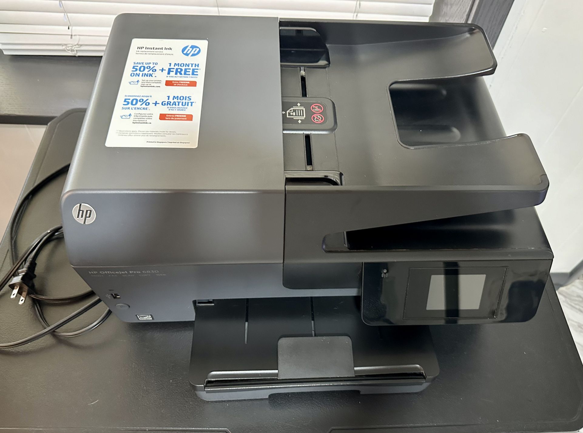 HP OfficeJet Pro 6830 Wireless All-in-One Photo Printer with Mobile Printing, HP Instant Ink 