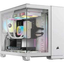 Corsair 2500X White Micro ATX Mid-Tower Dual Chamber PC Case NEW 