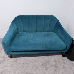 Velvet Loveseat / Small Sofa - 57" Wide