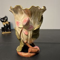Mintons Antique 1873 To 1891 Pate sur Pate Porcelain Vase Lotus Flower Leaf Root