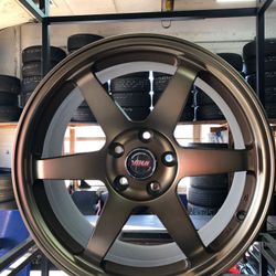 18 inch NEW wheels  18x8 inch 4x4.5 (114.3) (offset)ET 35  Fits - Toyota Nissan Mazda Honda Ford Nissan Kia scion Acura ; $950 for 4 rims . 