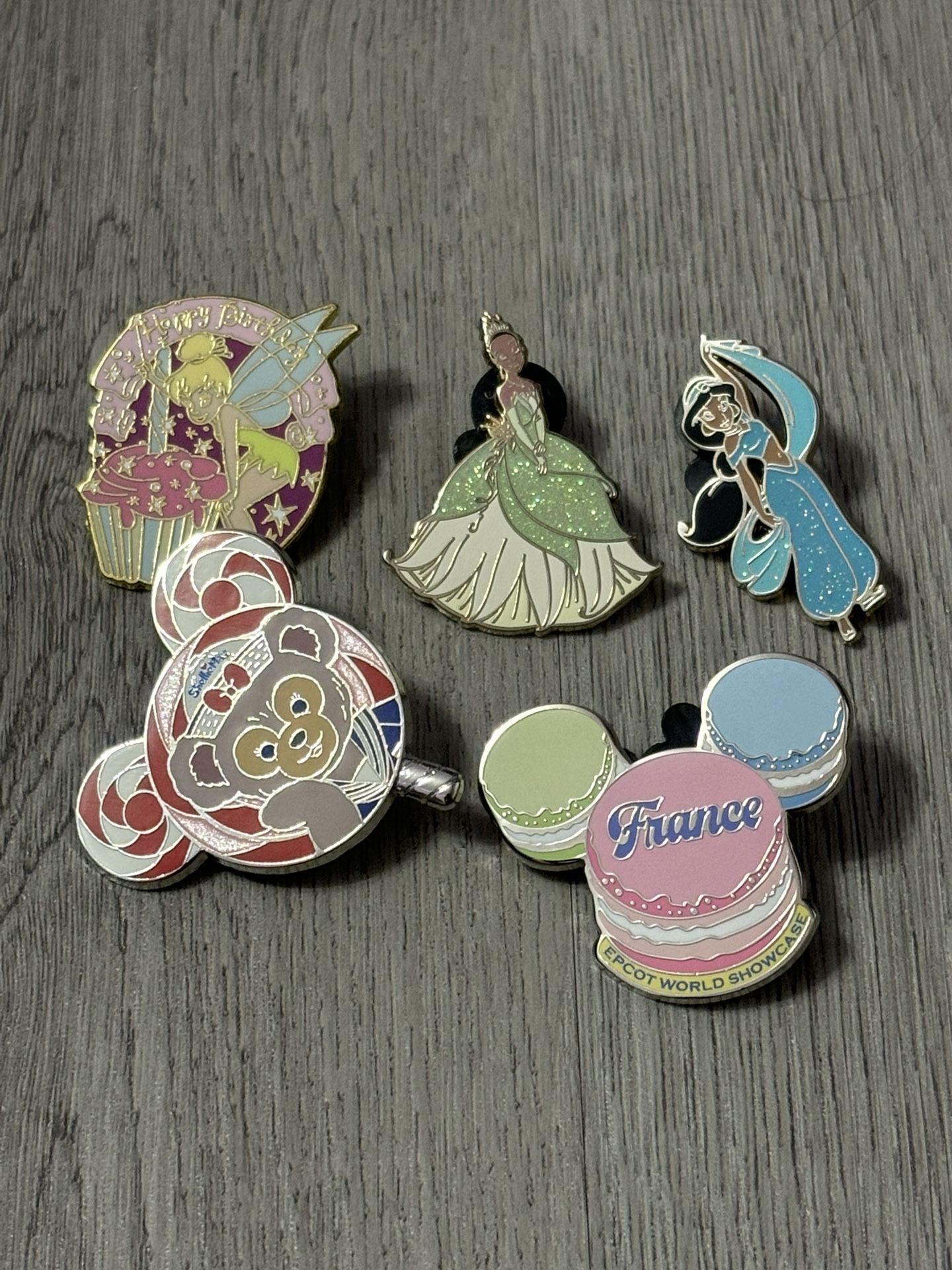 Five Authentic Disney Pins