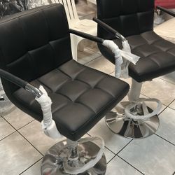 NEW SWIVEL HEIGHT ADJUSTABLE STOOLS WITH ARM HANDLES