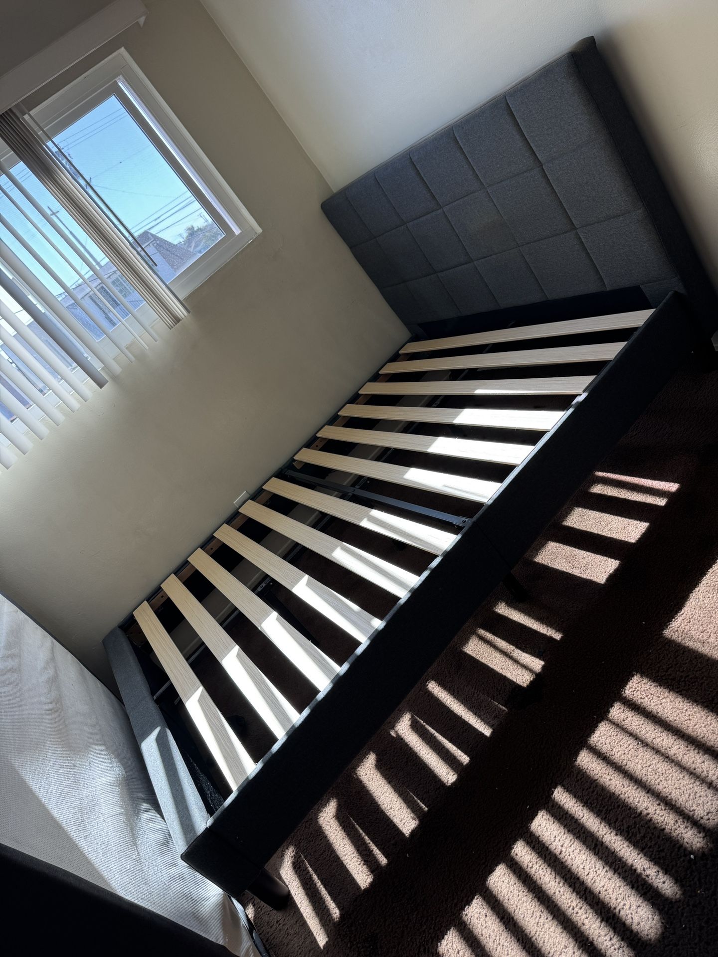 Queen Headboard And Bed Frame ( Mattress Not Included)