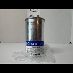 BOJACK 35 uf 370V 450V AC CBB65 Motor and Fan Starting Round Capacitor