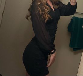 Mini black dress homecoming