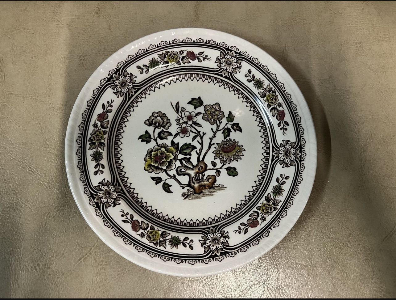 WOOD & SONS DORSET PATTERN DINNER PLATE CIRCA 1950S - MADE IN BURSLEM ENGLAND