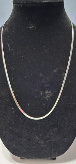 Vintage Milor 3.5mm Herringbone Necklace 24" 8.5g