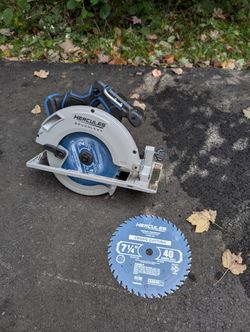 HERCULES 20V Brushless Cordless, 7-1/4 in. Circular Saw - Tool Only