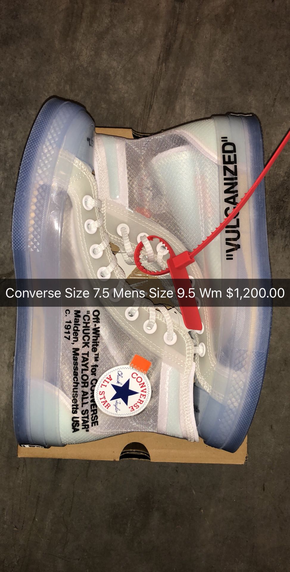 Converse Offwhite New Ds Authentic Trade cash size swap