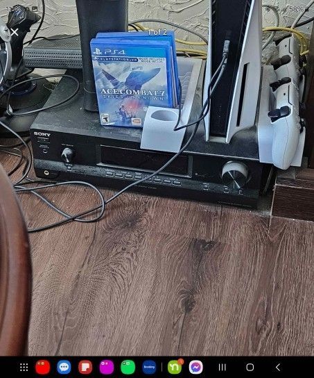 Home Theater Old School Sony Reciver With Speakers Works Perfectly 