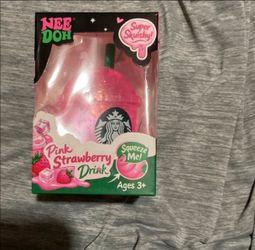 needoh starbucks pink strawberry drink