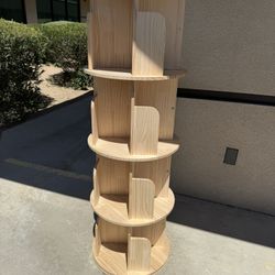 Rotating 5 Tier Bookcase