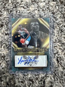 Larry Johnson Auto Card