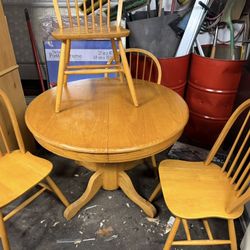 Round Kitchen Table With Four Chairs
