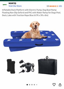 Inflable dog boat ramp new $30