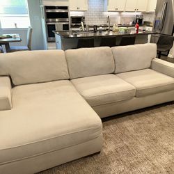 2 Piece Sofa Couch with Chaise Lounge